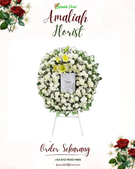 Krans Bunga Duka Juntiweden